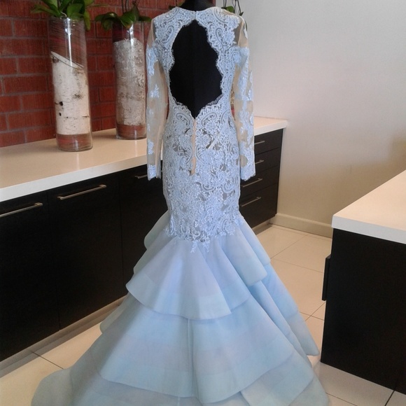 Sherri Hill 52044 Light Blue - Picture 4 of 8